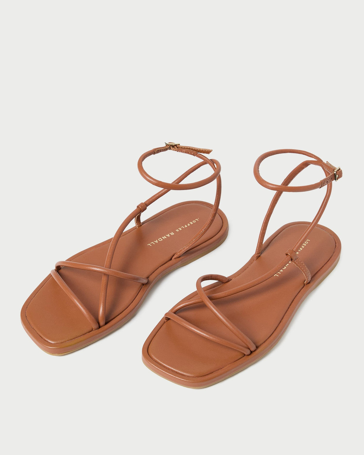 Noor Timber Leather Flat Sandal