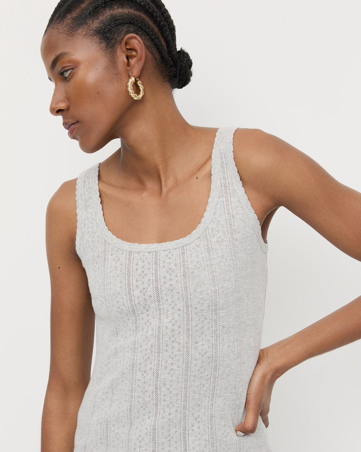 Rylee Pointelle Tank Top
