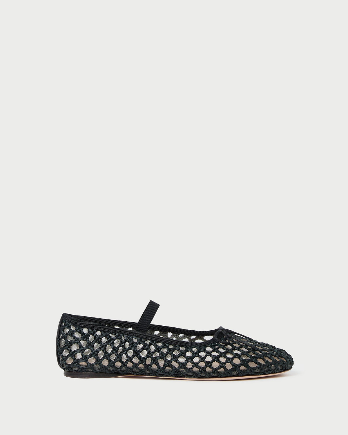 Leonie Black Crochet Ballet Flat
