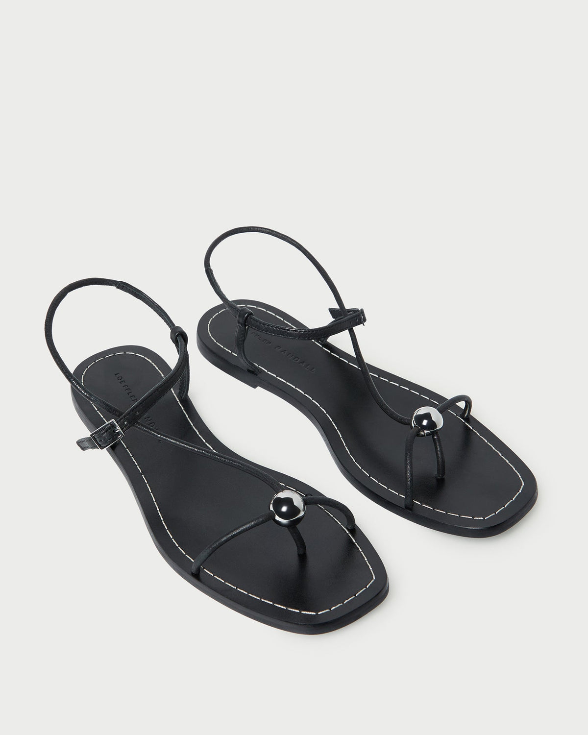 Lara Black Leather Sandal