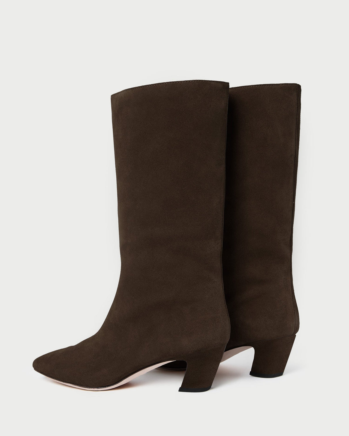 Cleo Brown Suede Mid-Calf Boot