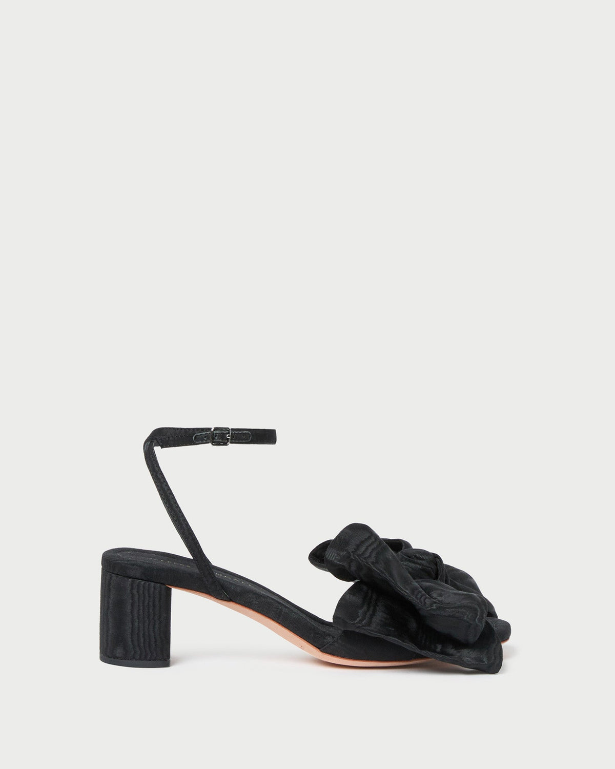 Carmen Black Moiré Bow Sandal