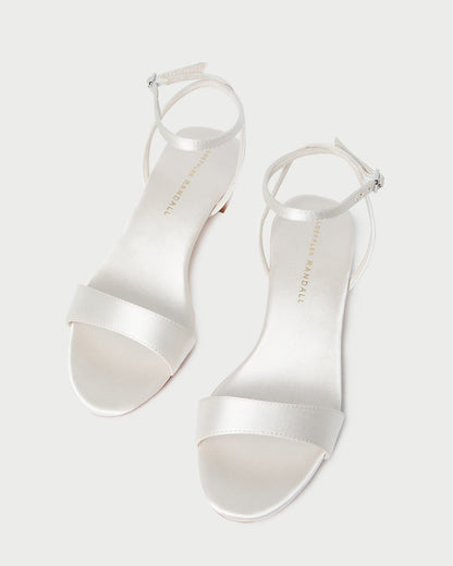 Alice Cream Satin Sandal