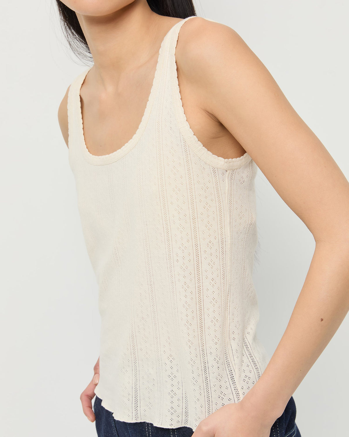 Rylee Pointelle Tank Top