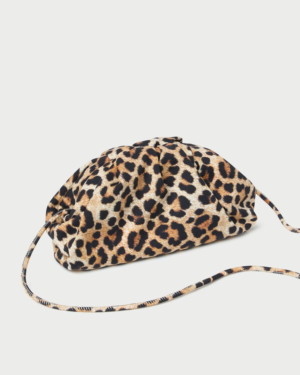 Bailey Leopard Jersey Dome Clutch